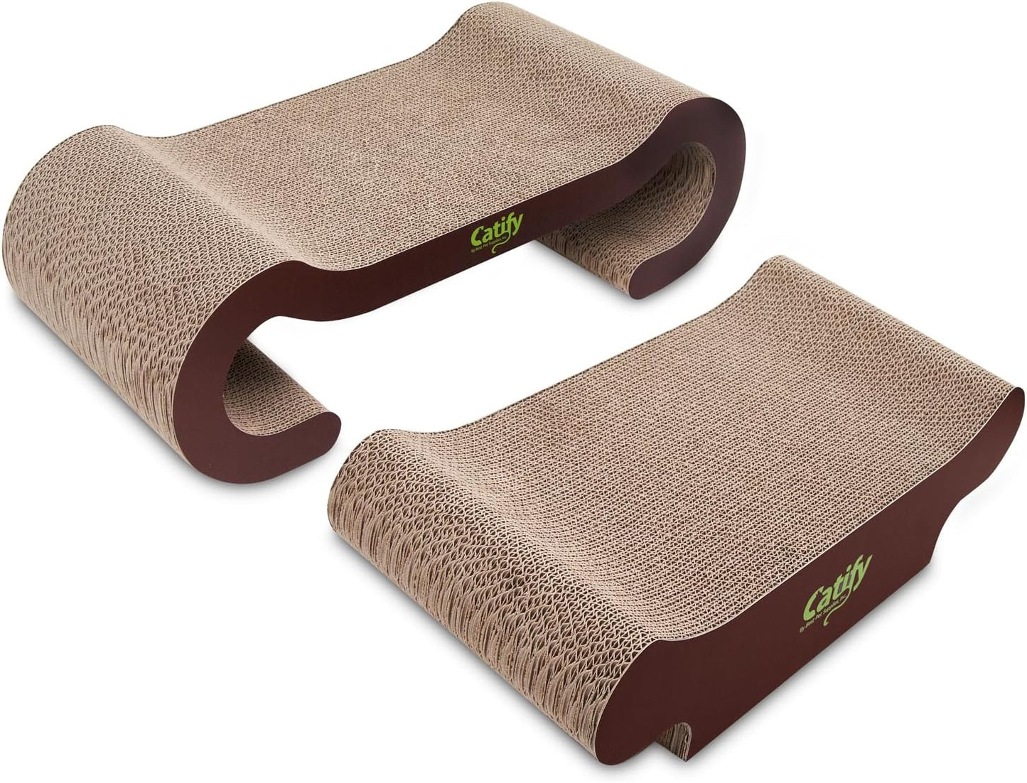 Catify Heavy-Duty Interactive Cat Scratcher and Lounger - Safe for Claws and Furniture, Supports Natural Behaviors