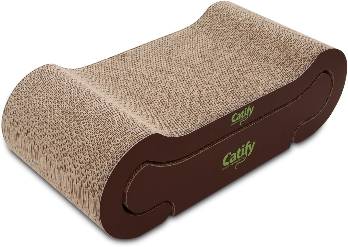 Catify Heavy-Duty Interactive Cat Scratcher and Lounger - Safe for Claws and Furniture, Supports Natural Behaviors