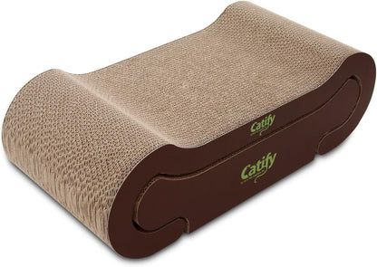 Catify Heavy-Duty Interactive Cat Scratcher and Lounger - Safe for Claws and Furniture, Supports Natural Behaviors