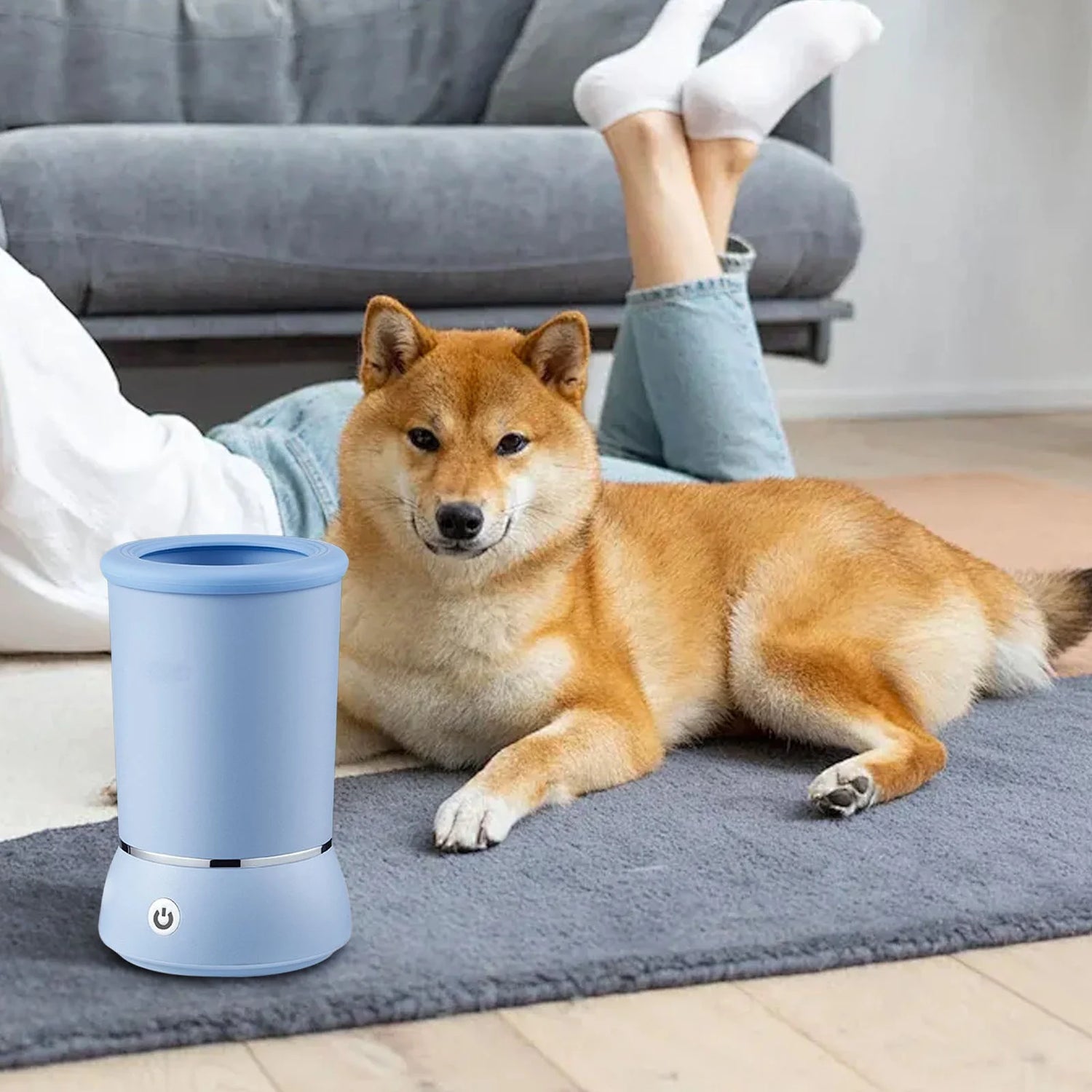 GWAAMB Automatic Pet Paw Cleaner - Electric Foot Washing Machine for Dogs and Cats